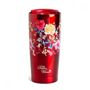 The Pioneer Woman 20oz Stainless Steel Double Wall Vacuum Insulated Red Tumbler